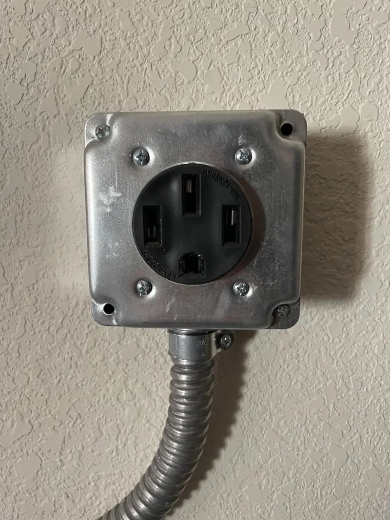 NEMA 14-50 outlet installed for Electrical Panel Upgrade in Cherokee